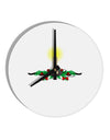 Chirstmas Candle 10 InchRound Wall Clock-Wall Clock-TooLoud-White-Davson Sales