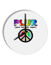 PLUR Rainbow 10 InchRound Wall Clock-Wall Clock-TooLoud-White-Davson Sales