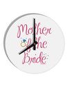 Mother of the Bride - Diamond - Color 10 InchRound Wall Clock-Wall Clock-TooLoud-White-Davson Sales