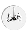 Bride Design - Diamond 10 InchRound Wall Clock-Wall Clock-TooLoud-White-Davson Sales