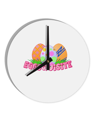 Eggsquisite 10 InchRound Wall Clock by TooLoud-Wall Clock-TooLoud-White-Davson Sales