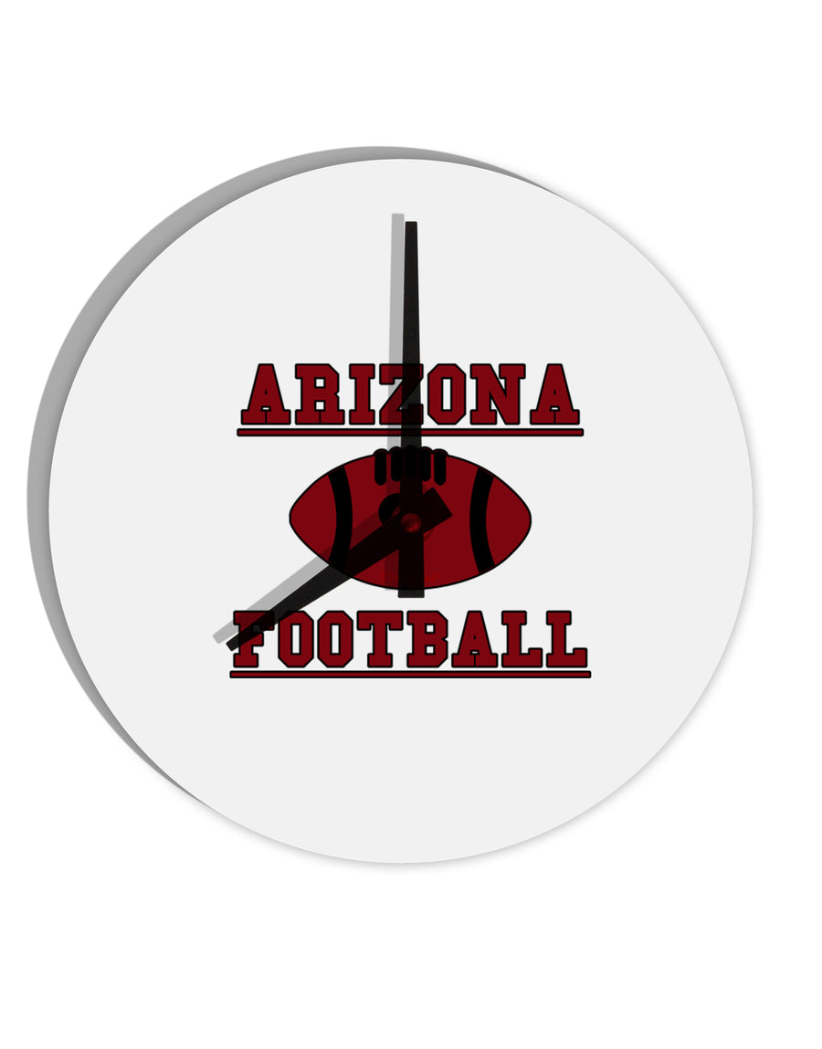 Arizona Football 10 InchRound Wall Clock by TooLoud-Wall Clock-TooLoud-White-Davson Sales