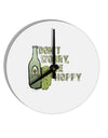 TooLoud Don't Worry Be Hoppy 10 Inch Round Wall Clock-Wall Clock-TooLoud-Davson Sales