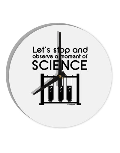 Moment of Science 10 InchRound Wall Clock by TooLoud-Wall Clock-TooLoud-White-Davson Sales