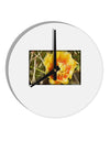 Bee Cactus 10 InchRound Wall Clock-Wall Clock-TooLoud-White-Davson Sales