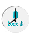 Suck It Popsicle 10 InchRound Wall Clock-Wall Clock-TooLoud-White-Davson Sales