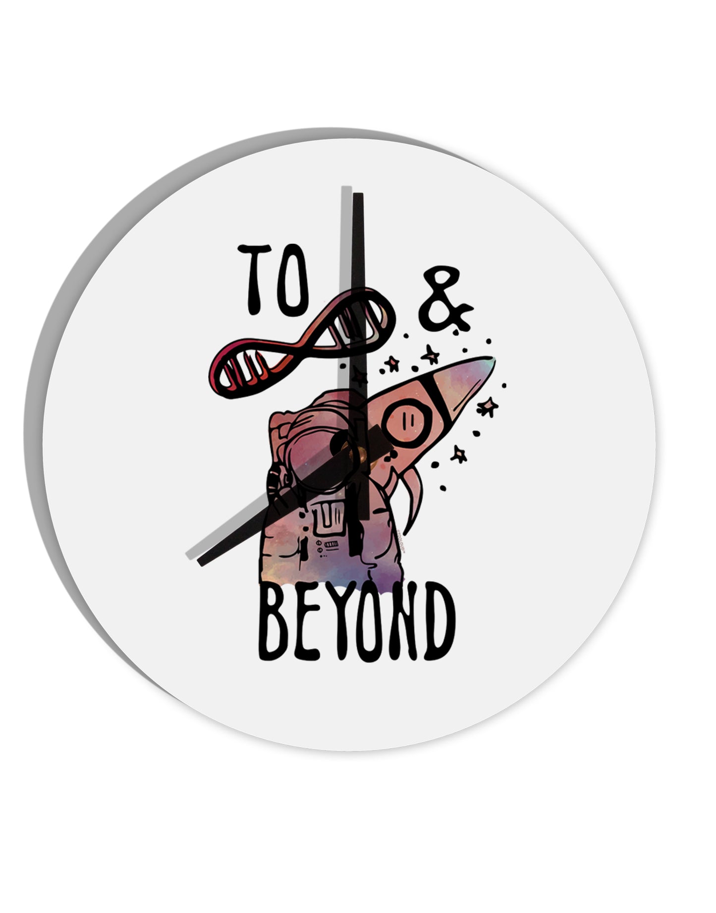 TooLoud To infinity and beyond 10 Inch Round Wall Clock-Wall Clock-TooLoud-Davson Sales