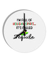 Holiday Spirit - Tequila 10 InchRound Wall Clock-Wall Clock-TooLoud-White-Davson Sales