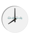 Binary Data Blue 10 InchRound Wall Clock-Wall Clock-TooLoud-White-Davson Sales