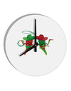 Cowboy Chili Peppers 10 InchRound Wall Clock-Wall Clock-TooLoud-White-Davson Sales