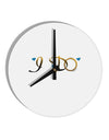 I Do - Groom 10 InchRound Wall Clock-Wall Clock-TooLoud-White-Davson Sales