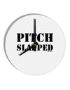 Pitch Slapped 10 InchRound Wall Clock-Wall Clock-TooLoud-White-Davson Sales