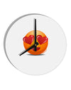 Heart Eye Emoji 10 InchRound Wall Clock-Wall Clock-TooLoud-White-Davson Sales