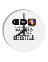 EDM - A Lifestyle 10 InchRound Wall Clock-Wall Clock-TooLoud-White-Davson Sales