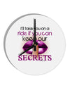 If You Can Keep Our Secrets 10 InchRound Wall Clock-Wall Clock-TooLoud-White-Davson Sales