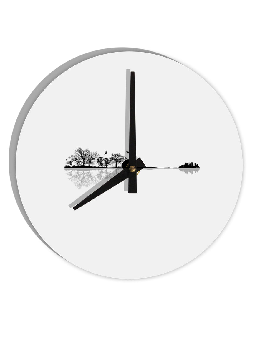 Nature's Harmony Guitar 10 InchRound Wall Clock by TooLoud-Wall Clock-TooLoud-White-Davson Sales