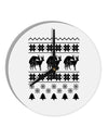 Humping Gay Reindeer 10 InchRound Wall Clock-Wall Clock-TooLoud-White-Davson Sales