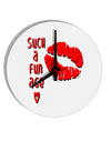 TooLoud Such a Fun Age Kiss Lips 10 Inch Round Wall Clock-Wall Clock-TooLoud-Davson Sales
