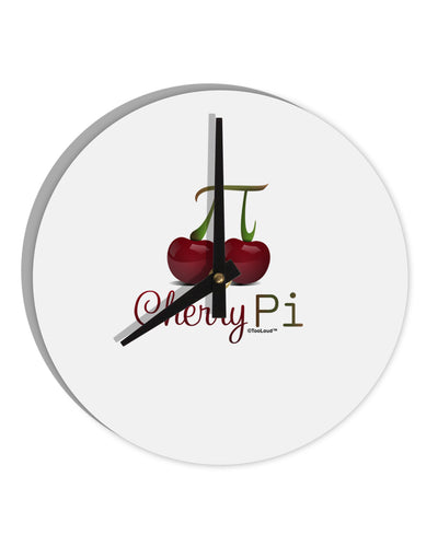 Cherry Pi 10 InchRound Wall Clock-Wall Clock-TooLoud-White-Davson Sales