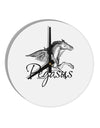 Pegasus Illustration 10 InchRound Wall Clock-Wall Clock-TooLoud-White-Davson Sales