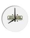 Always A Soldier 10 InchRound Wall Clock-Wall Clock-TooLoud-White-Davson Sales