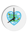 Happy First Mother's Day Mommy - Blue 10 InchRound Wall Clock by TooLoud-Wall Clock-TooLoud-White-Davson Sales