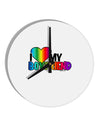 I Heart My Boyfriend - Rainbow 10 InchRound Wall Clock-Wall Clock-TooLoud-White-Davson Sales