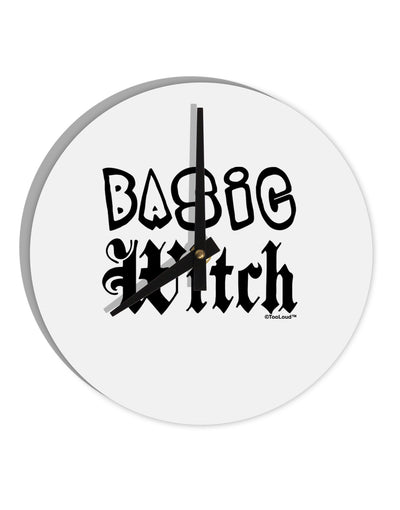 Basic Witch 10 InchRound Wall Clock-Wall Clock-TooLoud-White-Davson Sales