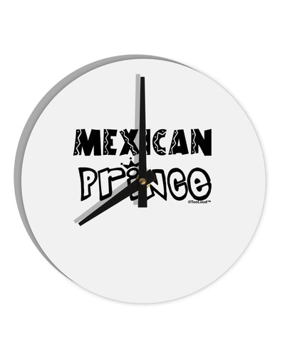 Mexican Prince - Cinco de Mayo 10 InchRound Wall Clock by TooLoud-Wall Clock-TooLoud-White-Davson Sales