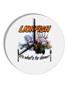 Lionfish - It's What's For Dinner 10 InchRound Wall Clock-Wall Clock-TooLoud-White-Davson Sales