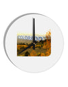 Colorado Postcard Gentle Sunrise 10 InchRound Wall Clock by TooLoud-Wall Clock-TooLoud-White-Davson Sales