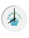 Birthday Boy - Candle Cupcake 10 InchRound Wall Clock by TooLoud-Wall Clock-TooLoud-White-Davson Sales