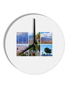 Palm Springs Square Collage 10 InchRound Wall Clock-Wall Clock-TooLoud-White-Davson Sales