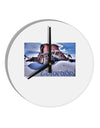 Victor Mines Colorado Text 10 InchRound Wall Clock-Wall Clock-TooLoud-White-Davson Sales