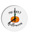 My First Halloween 10 InchRound Wall Clock by TooLoud-Wall Clock-TooLoud-White-Davson Sales