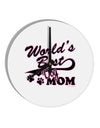 World's Best Dog Mom 10 InchRound Wall Clock by TooLoud-Wall Clock-TooLoud-White-Davson Sales