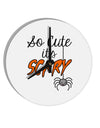 So Cute It's Scary 10 InchRound Wall Clock by TooLoud-Wall Clock-TooLoud-White-Davson Sales