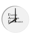 DAD - Acronym 10 InchRound Wall Clock by TooLoud-Wall Clock-TooLoud-White-Davson Sales