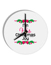 His Christmas Joy Matching His & Hers 10 InchRound Wall Clock-Wall Clock-TooLoud-White-Davson Sales