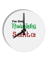 Naughty For Santa 10 InchRound Wall Clock-Wall Clock-TooLoud-White-Davson Sales