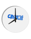 Onomatopoeia CRUNCH 10 InchRound Wall Clock-Wall Clock-TooLoud-White-Davson Sales