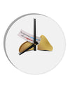 Positive Life - Fortune Cookie 10 InchRound Wall Clock-Wall Clock-TooLoud-White-Davson Sales