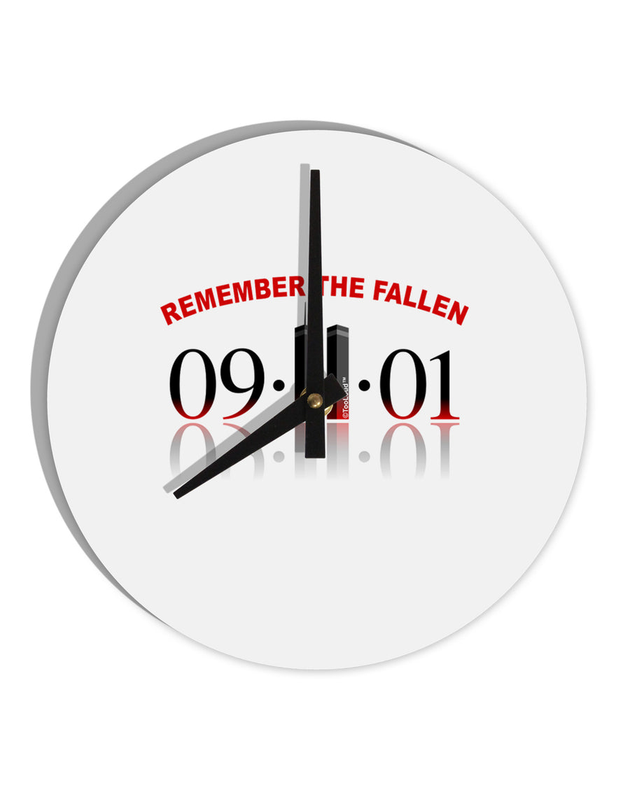 Remember The Fallen 91101 10 InchRound Wall Clock-Wall Clock-TooLoud-White-Davson Sales