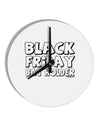 Black Friday Bag Holder 10 InchRound Wall Clock-Wall Clock-TooLoud-White-Davson Sales