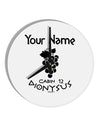 Personalized Cabin 12 Dionysus 10 InchRound Wall Clock by TooLoud-Wall Clock-TooLoud-White-Davson Sales