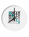 Find Molly Blue 10 InchRound Wall Clock-Wall Clock-TooLoud-White-Davson Sales