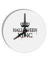 Halloween King 10 InchRound Wall Clock by TooLoud-Wall Clock-TooLoud-White-Davson Sales