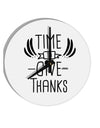 TooLoud Time to Give Thanks 10 Inch Round Wall Clock 
