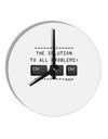 The Solution - Ctrl Alt Del 10 InchRound Wall Clock-Wall Clock-TooLoud-White-Davson Sales