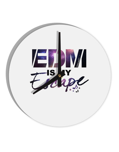 EDM Is My Escape 10 InchRound Wall Clock-Wall Clock-TooLoud-White-Davson Sales